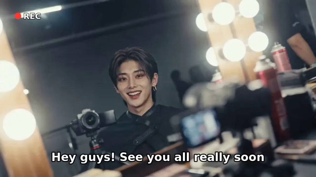 Seedance 2.0 video preview showing k-pop male idol backstage vlog