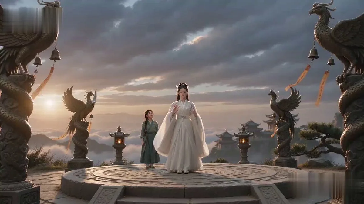 Seedance 2.0 video preview showing tiny phoenix summoning xianxia comedy
