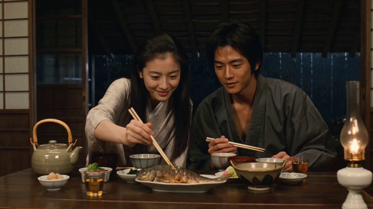 Seedance 2.0 video preview showing traditional japanese farmhouse dinner scene