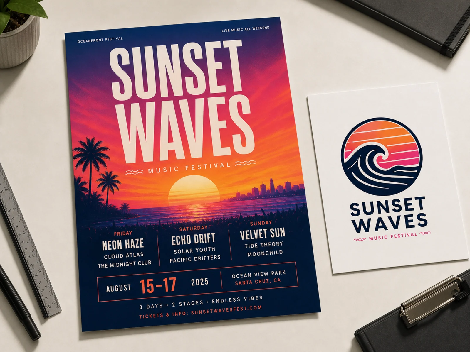 Poster and logo layout generated by Image 2 with Seedream 4.5